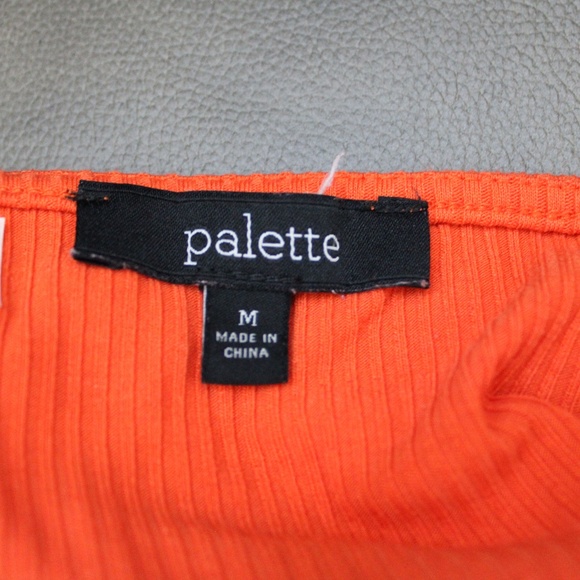 Palette Orange Short Sleeve Casual Wear Medium Size - Picture 4 of 4